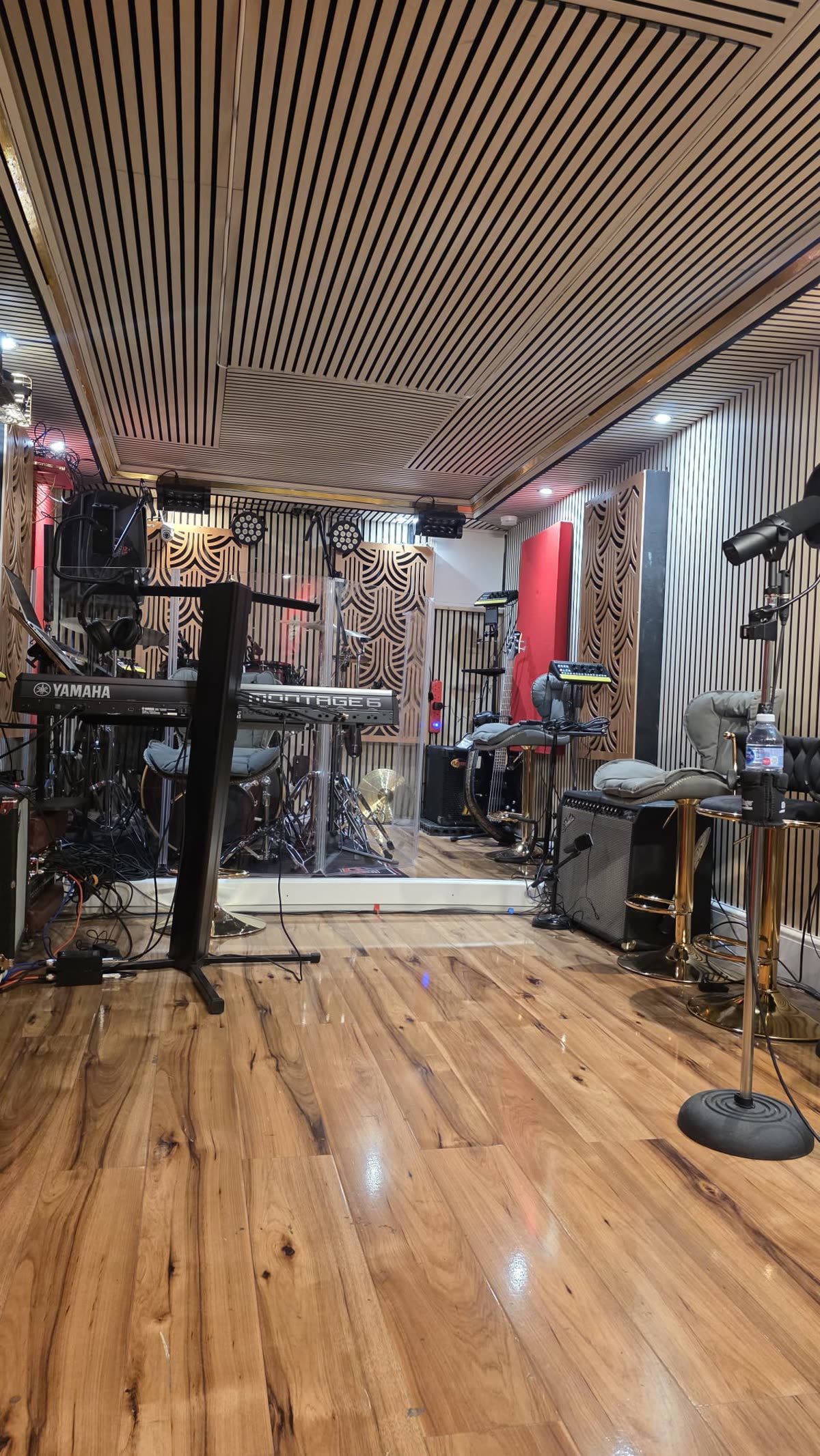 Live room — acoustically treated, ready to track